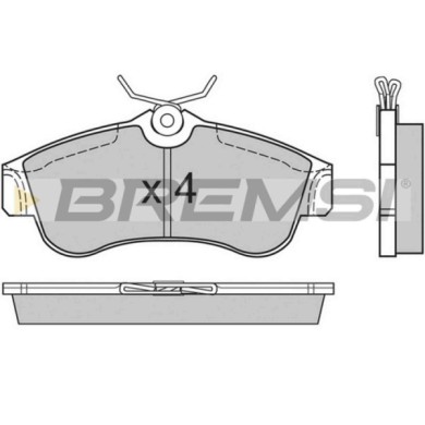 BP2470.JPG Kit Pastiglie Freno Anteriore Nissan Almera Ii Almera Ii Hatchback Primera Primera Hatchback Bp2470 41060-2f025 Brems