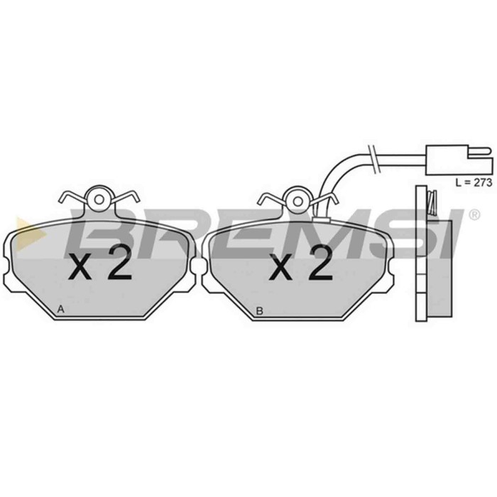 BP2475.JPG Kit Pastiglie Freno Anteriore Ford Focus Cassone/furgonato/promiscuo Yugo Florida Bp2475 Con Contatto Segnalazione Us