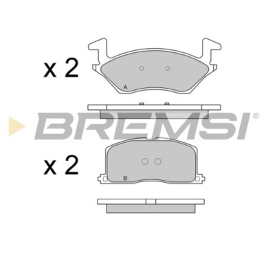 BP2481.JPG Kit Pastiglie Freno Anteriore Toyota Starlet Bp2481 46510070 S.f. Akebono Bremsi