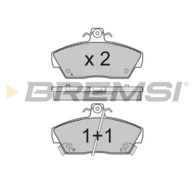 BP2484.JPG Kit Pastiglie Freno Anteriore Rover 200 2 Volumi/coda Spiovente 400 200 Cabriolet Bp2484 673-211-62-nbi S.f. Girlig B