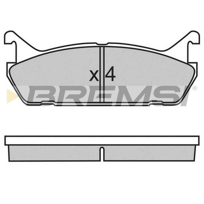 BP2488.JPG Kit Pastiglie Freno Posteriore Daihatsu Applause I 2 Volumi /coda Spiovente (a101 A111) Bp2488 04492-87101 S.f. Akebo