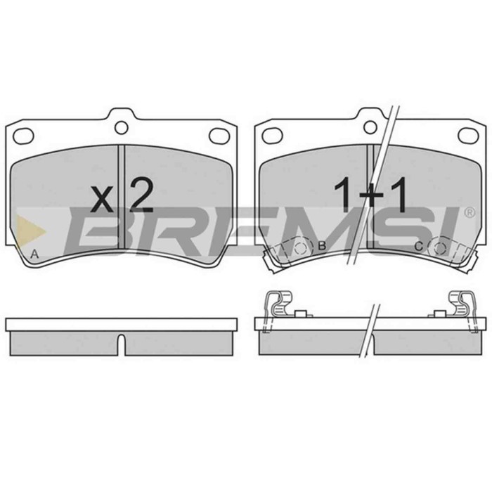 BP2489.JPG Kit Pastiglie Freno Anteriore Kia Rio I 2 Volumi /coda Spiovente (dc) Bp2489 K0ba2-33-28z S.f. Sumitomo Bremsi