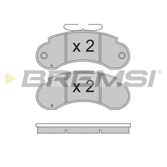 BP2490.JPG Kit Pastiglie Freno Anteriore Mercedes-benz Mb Autobus (w631) Bp2490 601 420 87 20 S.f. Bendix Bremsi