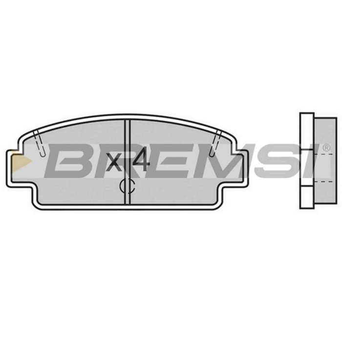 BP2492.JPG Kit Pastiglie Freno Posteriore Toyota Celica Celica Coupú Corona Bp2492 04492-14002 S.f. Akebono Bremsi