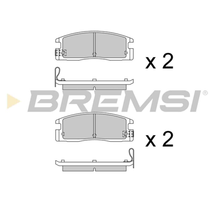 BP2493.JPG Kit Pastiglie Freno Posteriore Ford Granada Turnier (gnu) Bp2493 S.f. Akebono Bremsi