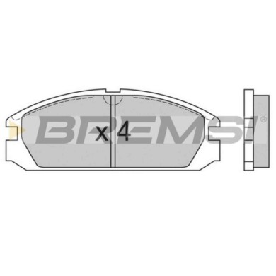 BP2503.JPG Kit Pastiglie Freno Anteriore Honda Crx I Integra 2 Volumi/coda Spiovente Bp2503 45022-se0-316 S.f. Akebono Bremsi