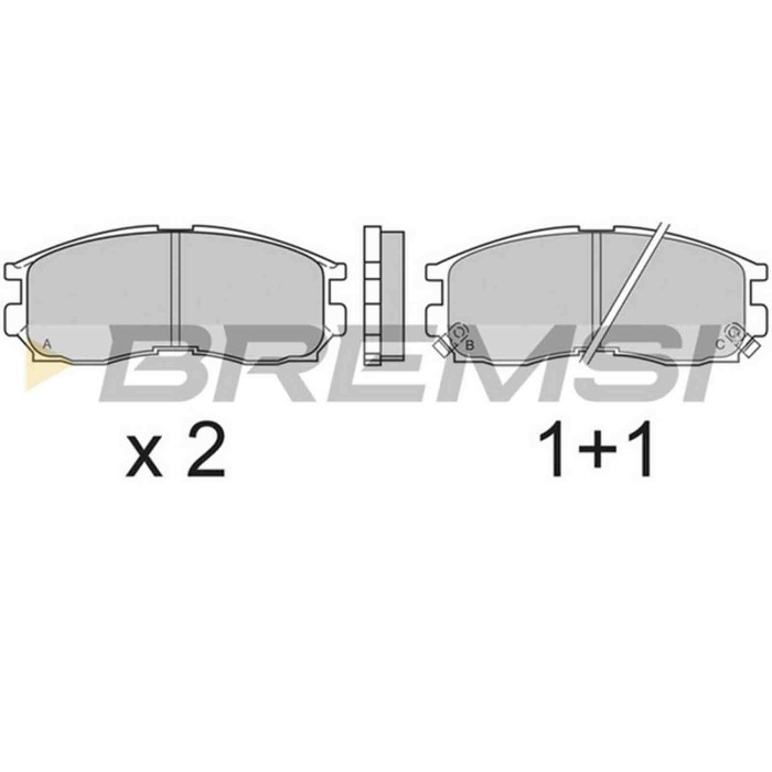 BP2509.JPG Kit Pastiglie Freno Anteriore Chrysler Sebring (jr) Bp2509 Mr 205 143 S.f. Akebono Bremsi