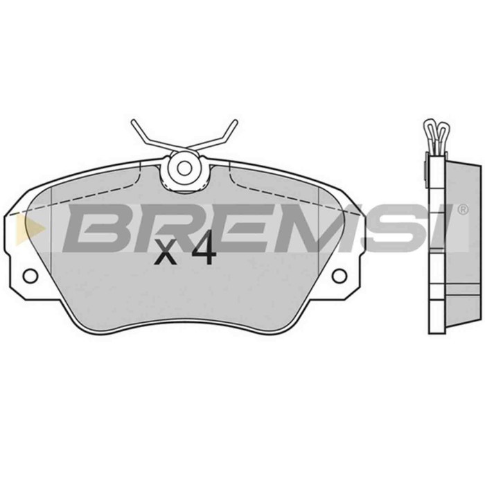 BP2514.JPG Kit Pastiglie Freno Anteriore Opel Omega A Omega A Station Wagon Omega B Omega B Station Wagon Senator B Bp2514 16 05