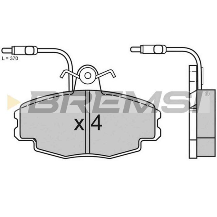 BP2528.JPG Kit Pastiglie Freno Anteriore Citro-n Zx Zx Break Bp2528 95 658 557 Con Contatto Segnalazione Usura S.f. Lucas Girlin
