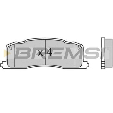 BP2538.JPG Kit Pastiglie Freno Posteriore Toyota Previa Bp2538 04466-28010 S.f. Akebono Bremsi