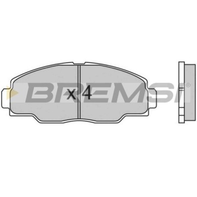 BP2540.JPG Kit Pastiglie Freno Anteriore Toyota Dyna Pianale Piatto/telaio Bp2540 04465-25020 S.f. Sumitomo Bremsi