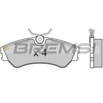 BP2541.JPG Kit Pastiglie Freno Anteriore Volkswagen Transporter T4 Autobus (70b 70c 7db 7dk 70j 70k 7dc 7 Bp2541 701 698 151 Bre