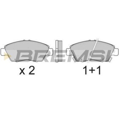 BP2546.JPG Kit Pastiglie Freno Anteriore Honda Civic V Hatchback (eg) Bp2546 06450-s5a-e50 S.f. Sumitomo Bremsi