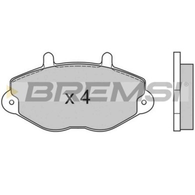 BP2549.JPG Kit Pastiglie Freno Anteriore Ford Transit Autobus (e ) Bp2549 1 074 972 S.f. Bendix Bremsi