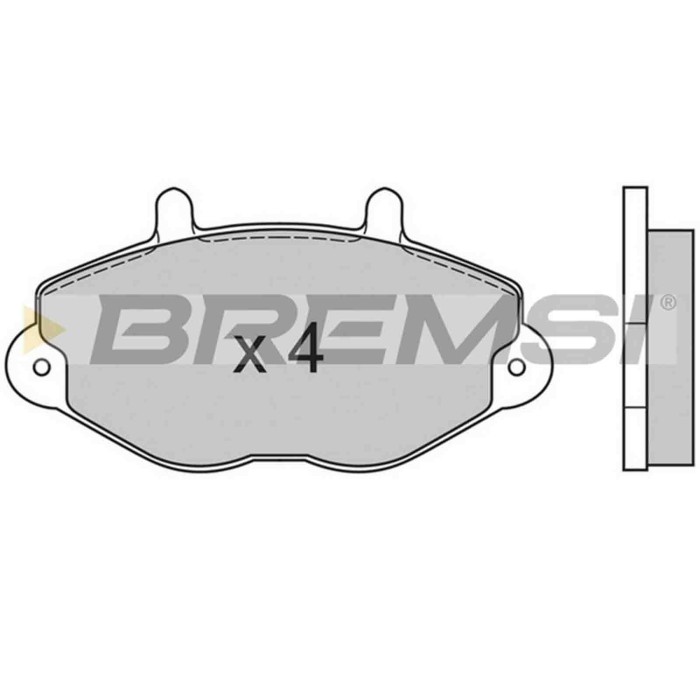 BP2549.JPG Kit Pastiglie Freno Anteriore Ford Transit Autobus (e ) Bp2549 1 074 972 S.f. Bendix Bremsi