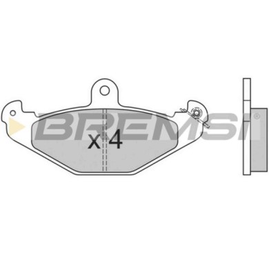 BP2553.JPG Kit Pastiglie Freno Posteriore Chrysler Viper Convertible Bp2553 4720987 S.f. Brembo Bremsi
