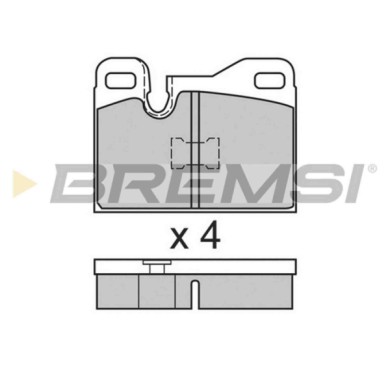 BP2555.JPG Kit Pastiglie Freno Anteriore Audi 100 100 Avant Porsche 924 928 944 Bp2555 S.f. Ate Bremsi