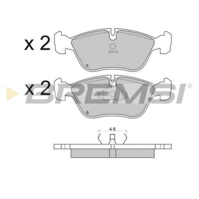 BP2559.JPG Kit Pastiglie Freno Anteriore Volvo 850 (854) Bp2559 2 715 87 S.f. Ate Bremsi