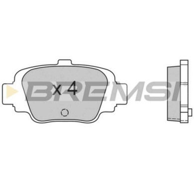 BP2560.JPG Kit Pastiglie Freno Posteriore Nissan Micra Ii Bp2560 4406099b25 S.f. Sumitomo Bremsi