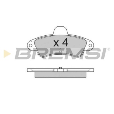 BP2562.JPG Kit Pastiglie Freno Posteriore Ford Cougar (ec) Bp2562 1 504 143 S.f. Bendix Bremsi