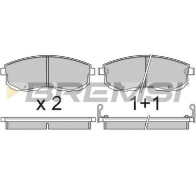 BP2569.JPG Kit Pastiglie Freno Anteriore Nissan Maxima Iii (j30) Bp2569 41060-40u92 S.f. Sumitomo Bremsi