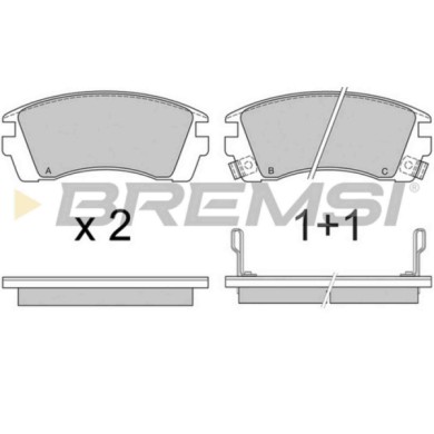 BP2575.JPG Kit Pastiglie Freno Anteriore Nissan 100 Nx Sunny Iii Cassone/furgonato/promiscuo Sunny Iii Traveller Bp2575 41060-58