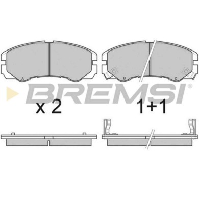 BP2580.JPG Kit Pastiglie Freno Anteriore Isuzu Trooper Ii (ub) Bp2580 8-97035-257-1 S.f. Sumitomo Bremsi