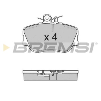 BP2586.JPG Kit Pastiglie Freno Anteriore Mercedes-benz Classe C Classe C T-model Bp2586 24202120 S.f. Lucas Girling Bremsi