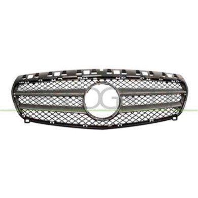 ME3282001_1.JPG Griglia Radiatore Nera Con Modanatura Grigio/argento Per Mercedes A Class (w176) Dal 2012 Al 2015