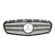 ME3282001_1.JPG Griglia Radiatore Nera Con Modanatura Grigio/argento Per Mercedes A Class (w176) Dal 2012 Al 2015