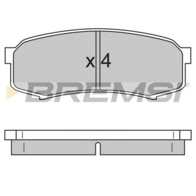 BP2597.JPG Kit Pastiglie Freno Posteriore Mitsubishi Pajero Iv (v8w V9w) Bp2597 4605a389 S.f. Sumitomo Bremsi