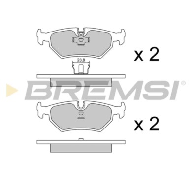 BP2599.JPG Kit Pastiglie Freno Posteriore Daimler Daimler Xj (x30) Bp2599 Jlm 1833 S.f. Ate Bremsi
