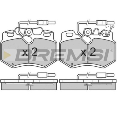 BP2603.JPG Kit Pastiglie Freno Anteriore Citro-n Zx Zx Break Zx Cassone/coda Spiovente Bp2603 86 60 004 592 Con Contatto Segnala