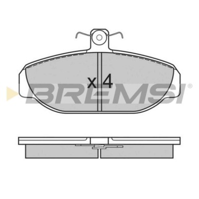 BP2616.JPG Kit Pastiglie Freno Anteriore Volvo 780 940 940 Kombi 960 960 Kombi Bp2616 2 701 751 S.f. Girling Bremsi