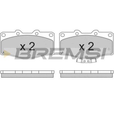 BP2618.JPG Kit Pastiglie Freno Anteriore Toyota Hilux V Pick-up Hilux Vi Pick-up Bp2618 04465-35110 S.f. Akebono Bremsi