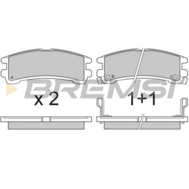 BP2619.JPG Kit Pastiglie Freno Posteriore Nissan Terrano I Bp2619 44060-32g86 S.f. Sumitomo Bremsi