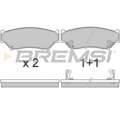 BP2620.JPG Kit Pastiglie Freno Anteriore Geo Tracker Cabrio Bp2620 9172 694 S.f. Akebono Bremsi