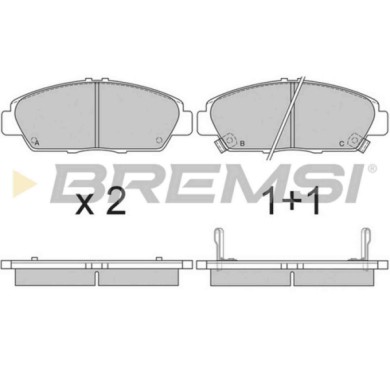 BP2621.JPG Kit Pastiglie Freno Anteriore Honda Accord V Prelude Iii Prelude Iv Prelude V Rover 600 Bp2621 06450-s86-k00 S.f. Ake