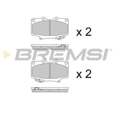 BP2623.JPG Kit Pastiglie Freno Anteriore Toyota Land Cruiser Land Cruiser 80 Land Cruiser Hardtop Bp2623 446560020 S.f. Sumitomo