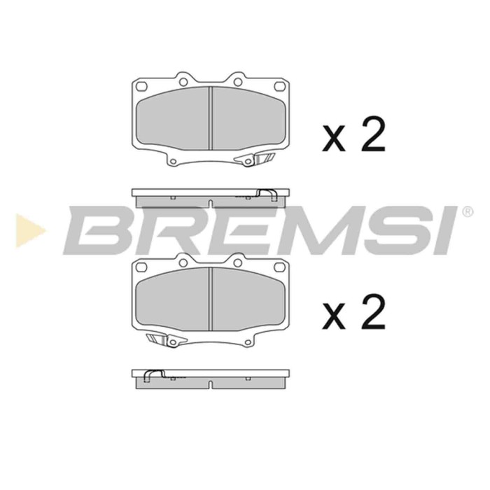 BP2623.JPG Kit Pastiglie Freno Anteriore Toyota Land Cruiser Land Cruiser 80 Land Cruiser Hardtop Bp2623 446560020 S.f. Sumitomo