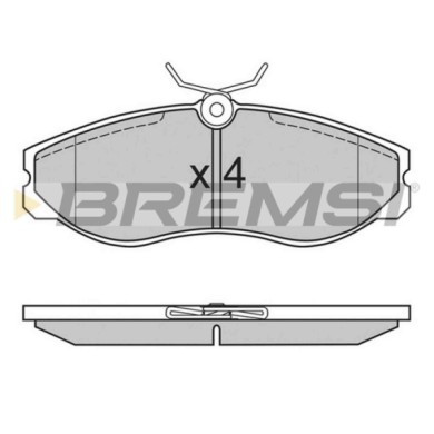 BP2624.JPG Kit Pastiglie Freno Anteriore Ford Maverick (uds Uns) Bp2624 1 203 933 S.f. Lucas Girling Bremsi