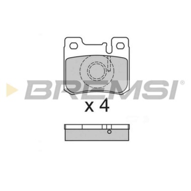 BP2631.JPG Kit Pastiglie Freno Posteriore Mercedes-benz 190 (w201) Bp2631 002 420 00 20 S.f. Ate Bremsi