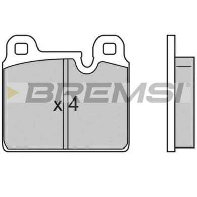BP2636.JPG Kit Pastiglie Freno Anteriore Opel Commodore C (14 19) Bp2636 S.f. Ate Bremsi