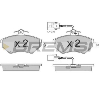 BP2638.JPG Kit Pastiglie Freno Anteriore Volkswagen Golf Iii Golf Iii Van Golf Iii Variant Vento Bp2638 357 698 151 C S.f. Lucas