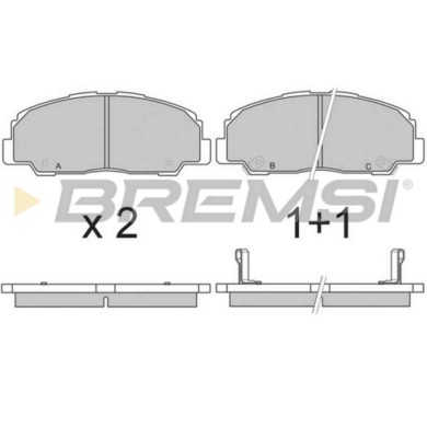 BP2639.JPG Kit Pastiglie Freno Anteriore Bertone Freeclimber Bp2639 04491-87612 S.f. Akebono Bremsi