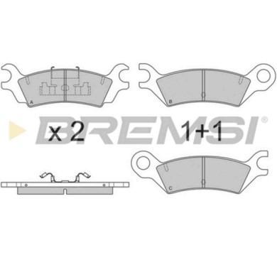 BP2640.JPG Kit Pastiglie Freno Posteriore Mazda 929 Iii Bp2640 Gg16-49-280 A S.f. Akebono Bremsi