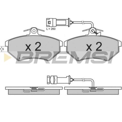BP2643.JPG Kit Pastiglie Freno Anteriore Audi 100 100 Avant 200 200 Avant 80 90 Quattro Bp2643 431 698 151 D S.f. Lucas Girling 