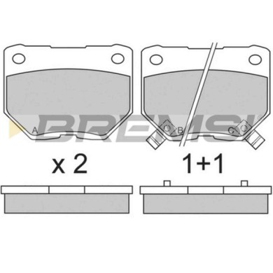 BP2650.JPG Kit Pastiglie Freno Posteriore Subaru Impreza 2 Volumi /coda Spiovente (gr Gh G3) Bp2650 26696-fa000 S.f. Sumitomo Br