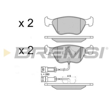 BP2658.JPG Kit Pastiglie Freno Anteriore Ford Mondeo Ii Sierra Sierra 2 Volumi/coda Spiovente Bp2658 6 744 007 S.f. Ate Bremsi
