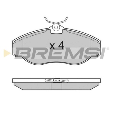 BP2661.JPG Kit Pastiglie Freno Anteriore Land Rover Discovery Ii Range Rover Ii Bp2661 Sfp000210 S.f. Lucas Girling Bremsi